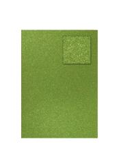Glitterkarton DIN A4  200g/m²  - 1 Bogen olivgrün olivgrün