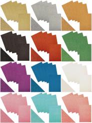 Glitterkarton DIN A4  250g/m²  - 5 Bögen 