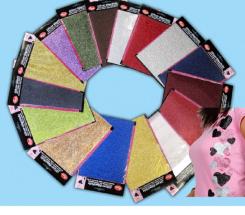 Glitzer-Bügelfolie A5, Viva Decor rosa rosa