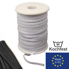 Gummiband flach | Wäschegummi Elastisches Band | Kochfest für Masken 