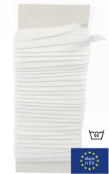 Gummiband flach | Wäschegummi Elastisches Band | Kochfest für Masken Weiß 7mm - Länge 100m Weiß 7mm Rolle 100m