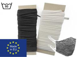 Gummiband flach - Elastisches Band - 7mm - Länge 5m - Kochfest für Masken 