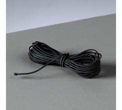 Gummiband rund- Elastisches Band - Hutgummi - Länge 5m ø 1mm schwarz 