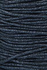 Gummiband rund - Elastisches Band Kordel - Länge 10m ø 2|3mm farbig Blau/Silber - 3mm Blau/Silber - 3mm