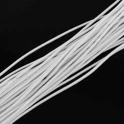 Gummiband rund - Elastisches Band - Länge 10m ø 2,5mm weiß 