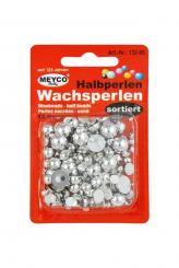 Halbperlen Silber sort. / 10g 