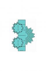 Harmonikaschablone Blume 2 15X10CM 