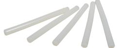 Heißklebepatronen / Heißklebesticks klein 12 Stück Transparent Transparent