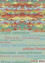 Hintergrundpapier - 21 x 29,8cm - Yvonne Creations -Summer Holiday I – 170gr - 