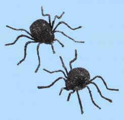 Hobbyfun Spinne 4cm schwarz, 2 Stk. 