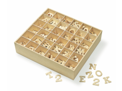 Holz Alphabet /Buchstabe oder Zahl je 2CM / 1 ST 