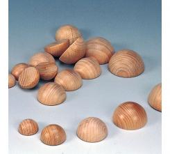 Holz Halbkugeln 40mm, 8 Stk. 
