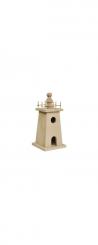 Holz Leuchtturm 18,5x9x9cm 