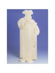 Holz Tafel Stehkoch 76x35x21cm 