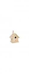 Holz Vogelhaus 10x8x7cm mit Aufhänger 