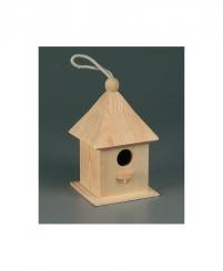 Holz Vogelhaus 12x12x20cm 