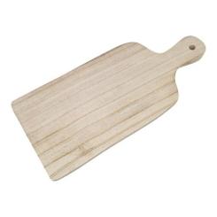 Holzschneidebrett aus Paulownia mit Griff 32,5 x 14 x 1,2 cm 