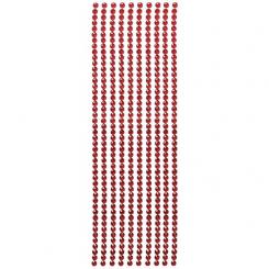 Ideen mit Herz - Kristall-Bordüren, selbstklebend, Ø6mm, burgund 10 x 30 cm 