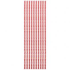 Ideen mit Herz - Kristall-Bordüren, selbstklebend, Ø6mm, rubin 10 x 30 cm 