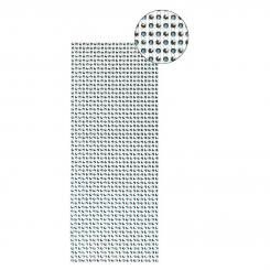 Ideen mit Herz - Schmuck-Netz, selbstklebend, 12 x 30 cm, Bi-Color, blau/silber 