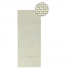 Ideen mit Herz - Schmuck-Netz, selbstklebend, 12 x 30 cm, Bi-Color, maigrün/silber 