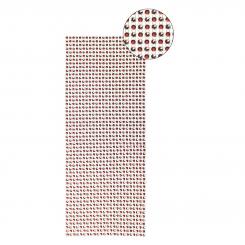 Ideen mit Herz - Schmuck-Netz, selbstklebend, 12 x 30 cm, Bi-Color, rot/silber 