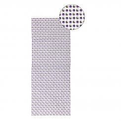 Ideen mit Herz - Schmuck-Netz, selbstklebend, 12 x 30 cm, Bi-Color, violett/silber 