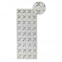 Ideen mit Herz - Schmuck-Netz, selbstklebend, 12 x 30 cm, silber, Design 14 