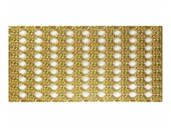 Ideen mit Herz  Wachsbordüren Platte Ornament gold 