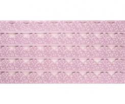 Ideen mit Herz  Wachsbordüren Platte Spitze hellflieder 