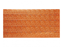 Ideen mit Herz  Wachsbordüren Platte Spitze orange 