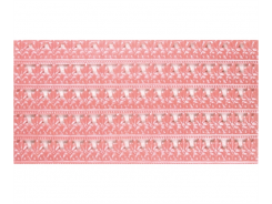 Ideen mit Herz  Wachsbordüren Platte Spitze rosa 