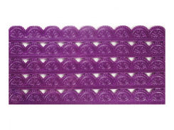 Ideen mit Herz  Wachsbordüren Platte Spitze violett 