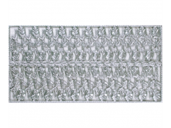 Ideen mit Herz Wachsplatte Rose silber 