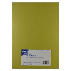 Joy!Crafts Metallic Karton in Leinenoptik 250g DIN A5 20 Bögen Kaki Kaki