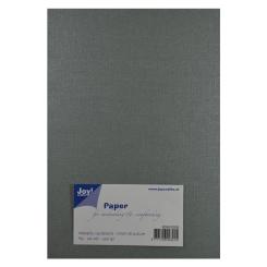 Joy!Crafts Metallic Karton in Leinenoptik 250g DIN A5 20 Bögen Silber Silber