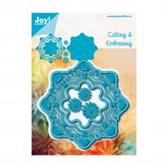 Joy!Crafts Schneide- & Prägeschablone 4tlg. - Fantastic Runde Blumen 