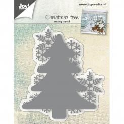 Joy!Crafts Schneideschablone 1tlg. - Weihnachtsbaum mit Schneeflocken 