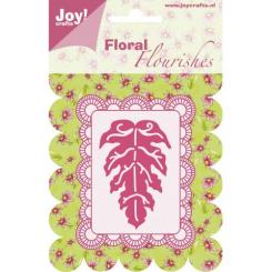 Joycrafts Stanzschablone Flourishes Blatt/ 6,4x4,4cm 