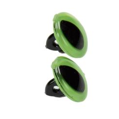 Katzenaugen grün mit Öse Ø 12mm / 2 Stück Ø 12mm / 2 Stück