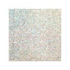 Kerzen Verzierwachsplatten Holographic silber 