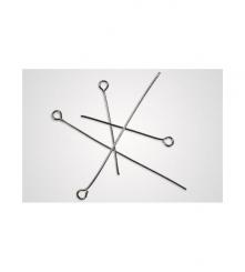 Kettelstifte versilbert 32 + 50mm, Inhalt: 80 Stck 