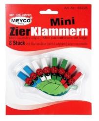 Klammern mit Marienkäfer Set bunt 