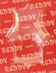 Klarsichthauben 5 Stück Stern 130mmx80mmx30mm hoch, für Prägeboard Christmas Delight 