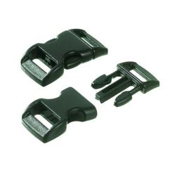 Klickverschluss/ Klippverschluss gebogen schwarz 11/16mm 10 Stck. schwarz 11/16mm 10 Stck.