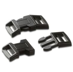 Klickverschluss/ Klippverschluss gebogen schwarz 16/20mm 8 Stck. schwarz 16/20mm 8 Stck.
