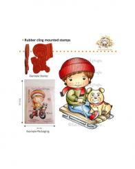 La-La Land Crafts Stempel Luka on Sled 