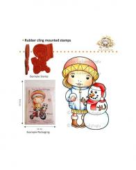 La-La Land Crafts Stempel Marci with snowman 