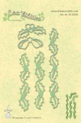 LeCrea - Lea?bilitie Border corner holly Präge- und Schneideschablone 