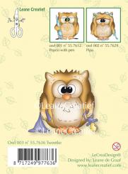 LeCrea - Silikon Stempel Owl Tweetke 
